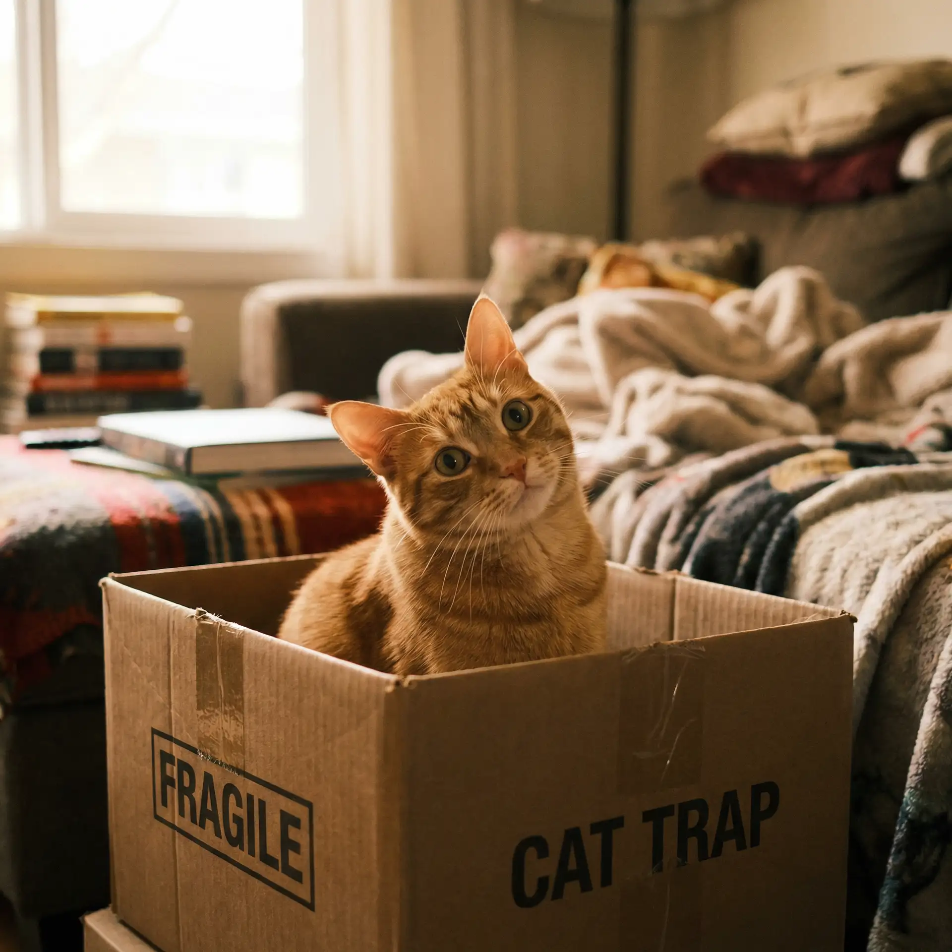 橘猫躲在纸箱里 - 年轻的妺妺2中字