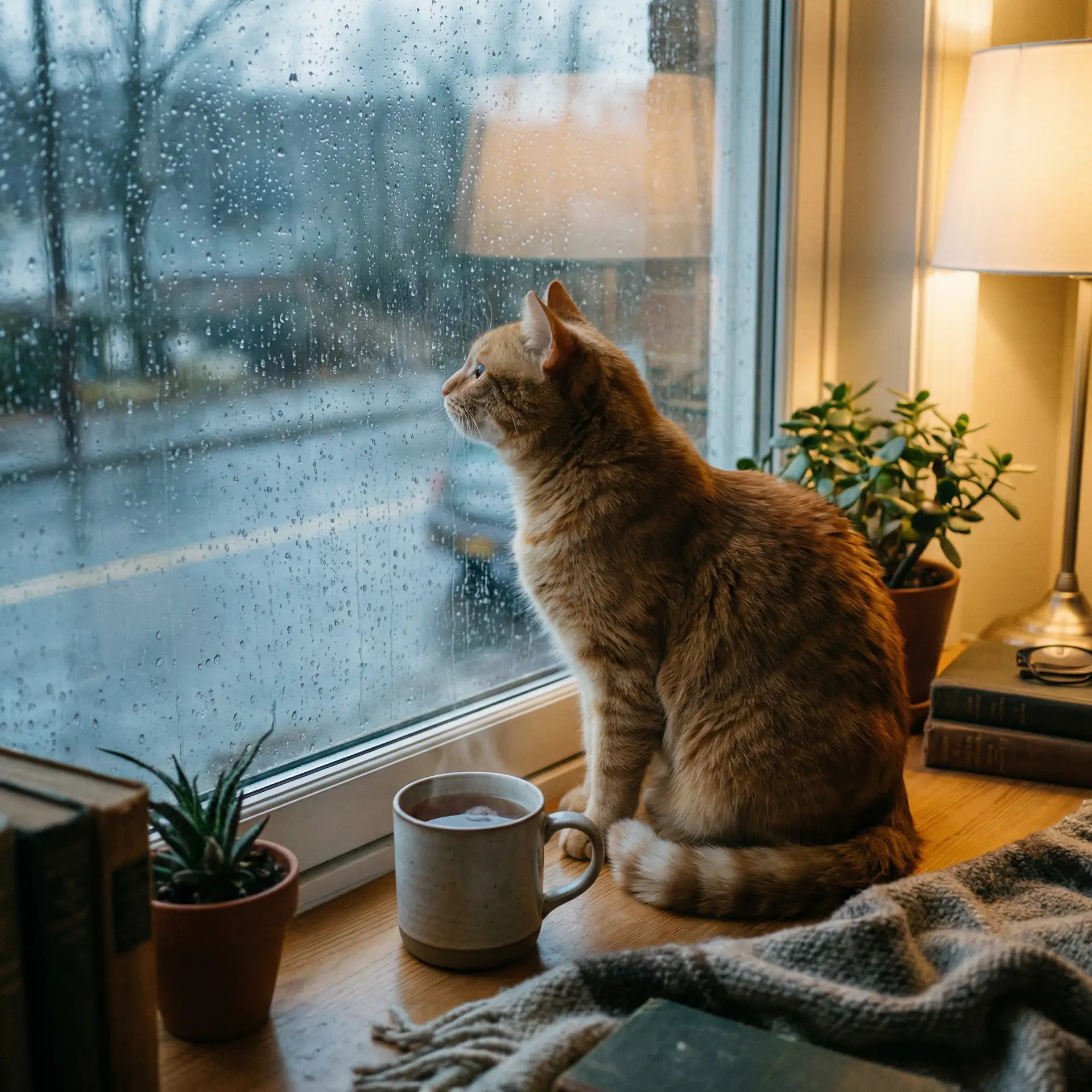 猫咪望着窗外的雨 - 年轻的妺妺2中字